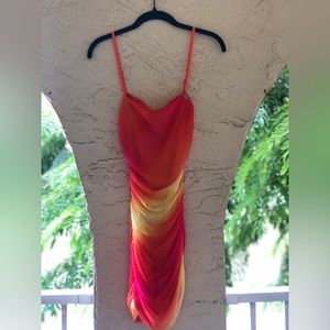 I.am.Gia stunning sunset ombré mini dress.